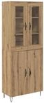 vidaXL Highboard Artisan-Eiche 69,5 x 34 x 180 cm Holzwerkstoff 3402701