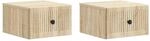 vidaXL Wandmontierter Nachttisch 2 Stk Sonoma-Eiche 33 x 34,5 x 20 cm 897920