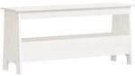 vidaXL Flurbank Wei&szlig; 100 x 28 x 45 cm Massivholz Kiefer 837383