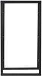 ML-Design Kaminholzregal 80x150x25 cm Rechteckig Schwarz Metall Innen/Au&szlig;en