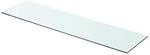 vidaXL Regalboden Glas Transparent 80x20 cm 243834