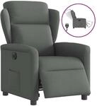 vidaXL Relaxsessel Elektrisch Dunkelgrau Stoff 3303115