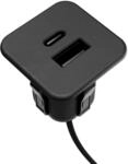 kalb Einbau USB Schnell-Ladehub 2 in 1 USB A USB C f&uuml;r M&ouml;bel und Tischplatten...