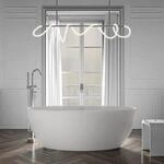 Bernstein Freistehende Badewanne TERRA 2.0 Acryl Wei&szlig; Matt 180x80 cm