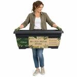 BigDean Blumenk&uuml;bel Jumbo 80x37,5x30,5cm 60 Liter Mediterranes Design Inkl.