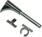 Gardinia Universaltr&auml;ger Memphis f&uuml;r 1- und 2-Lauf &Oslash; 16 mm Edelstahl-Optik