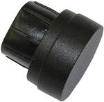 Gardinia Endkappe Industrial Home &Oslash; 25 mm Schwarz 2 St&uuml;ck