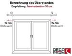 Deco-Raum Gardinenstange nach Ma&szlig; 1-Lauf Zylinder &Oslash; 25mm Schwarz 480cm