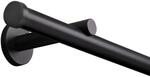 Deco-Raum Gardinenstange Innenlauf nach Ma&szlig; 1-Lauf Kappe &Oslash; 20mm Schwarz 440cm