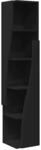 vidaXL Eckschrank Schwarz 27,5x27x140cm Holzwerkstoff 889866