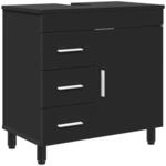 vidaXL Waschtisch Schwarz 60 x 35 x 60 cm Holzwerkstoff 889376