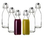 BigDean 6x Glasflaschen Mit B&uuml;gelverschluss 500ml Hochwertige Qualit&auml;t Made In
