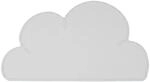 Relaxdays Platzdeckchen Wolkenform Silikon Hellgrau Rutschfest 47 cm x 26,5 cm...