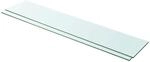 vidaXL Regalb&ouml;den 2 Stk Glas Transparent 100x20 cm 3051584