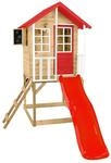 Zwerkules Spielhaus Lolla 1 m. Rutsche 270 cm x 148 cm x 224 cm Rot FSC&reg;