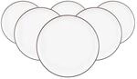 Seltmann Weiden Sento Home Pure Lines Fr&uuml;hst&uuml;cksteller 21,4 cm 6er Set Chocolate