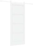 vidaXL Schiebet&uuml;r ORKDAL Wei&szlig; 83 x 202 cm Massives Kiefernholz 3445569