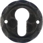 Halc&ouml; Zylinderrosette Sill Pz &oslash; 50 mm Verzinkt Schwarz Passiviert