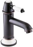 PaulGurkes Nostalgie Wasserhahn Einhandmischer Schwarz Retro Waschtischbatterie