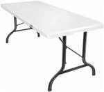 KESSER Klapptisch Buffettisch Aus Kunststoff L&auml;nge 220 cm Wei&szlig;