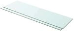 vidaXL Regalb&ouml;den 2 Stk Glas Transparent 100x30 cm 3051586