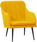 vidaXL Sessel Gelb 63x76x80 cm Samt 351460