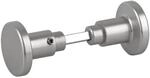 BigDean Aluminium T&uuml;rgriff Zimmert&uuml;rknopf Knopfdr&uuml;cker Silber Farbig