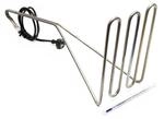 Wiltec Edelstahl Fl&auml;chentauchsieder Thermometer 3200W Kabel Tauchsieder