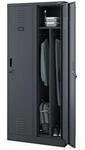 JAN NOWAK Umkleideschrank Spind KACPER 2 Abteile 180 x 80 x 50 cm Anthrazit
