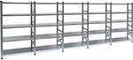 PROREGAL Fachbodenregal Stecksystem Proximo Komplettregal HxBxT 200 x 600 x 60 cm 5
