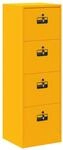 vidaXL Aktenschrank Senfgelb 45,5 x 42 x 139 cm Kaltgewalzter Stahl 891625