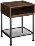 Tectake Nachttisch Harlow Industrial Style Holz und Stahl 40 50 x 40 50 x 59 cm