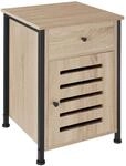 Tectake Nachttisch Waterford Industrial Style Holz und Stahl 42 x 40 x 60 50 cm