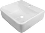 NEG Waschbecken Uno74H H&auml;nge- und Aufsatzbecken Recheckig 41T x 37B x 12,5H cm