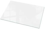 Tulup Tischplatte Farbe Wei&szlig; Glatt Tischplatte aus Glas 100x70 cm Wei&szlig; Tischplatte
