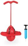 Relaxdays Pogo Ball Kunststoff Rot mit Griffen 74 cm x 39 cm x 29 cm 0,91 kg