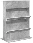 vidaXL Magazinregal mit Regal Beton Grau 70 x 41 x 96 cm Holzwerkstoff 899538