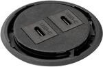 Evoline One USB C Einbau Buchse &oslash; 59mm Charger Kunststoff Schwarz