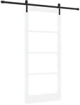 vidaXL Schiebet&uuml;r ORKDAL Wei&szlig; und Schwarz 93 x 211 cm 3331870