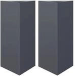 vidaXL Pflanzk&uuml;bel 2 Stk Anthrazit Dreieckig 40x34,5x70 cm Stahl 851162