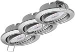 Oktaplex 3er Set Deckenstrahler Dijon inkl. LED Modul 230V Warmwei&szlig; 3000K...