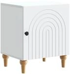 vidaXL Nachttisch Wei&szlig; 43 x 34,5 x 50 cm Holzwerkstoff 894105