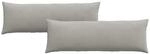 vidaXL Sofakissen 2 St&uuml;ck Hellgrau 120 x 40 cm Stoff 42013812