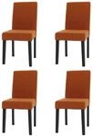MCW Esszimmerstuhl Littau Cord 4er-Set Terrakotta Dunkle Beine