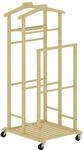 HOMCOM Kleiderst&auml;nder Bambus 50L x 41B x 105H cm Eiche