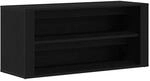 vidaXL Schuhbank Schwarze Eiche 100 x 35 x 45 cm Holzwerkstoff 862126