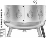 KESSER Feuerschale &Oslash; 60 cm Legierter Stahl St&auml;rke 2.5 mm mit Funkenschutz