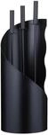 Relaxdays Kaminbesteck Stahl und Edelstahl Schwarz 4-teilig 56,5 cm x 20 cm 2,6 kg