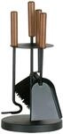 Firefix Kaminbesteck Stahl Klein 4-teilig &Oslash; 18,5 cm x 42 cm