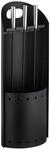 Relaxdays Kaminbesteck Stahl Edelstahl Schwarz 4-teilig 59 cm x 23,5 cm x 16 cm 3,5